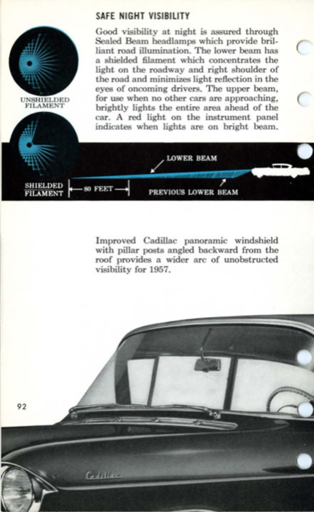 1957 Cadillac Salesmans Data Book Page 90